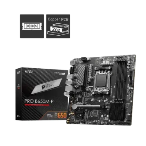 MSI PRO B650M-P DDR5 AMD AM5 mATX Motherboard